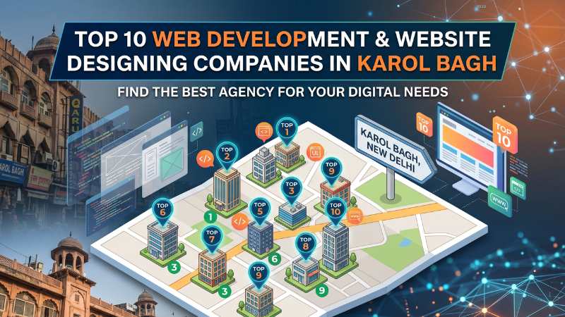Top 10 Web Development Website Designing Companies in Karol Bagh 2026